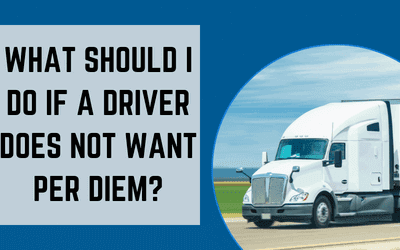 What should I do if a driver does not want per diem?