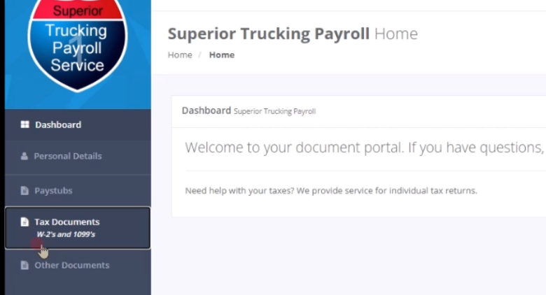 tax documents, w2, 1099, trucking payroll