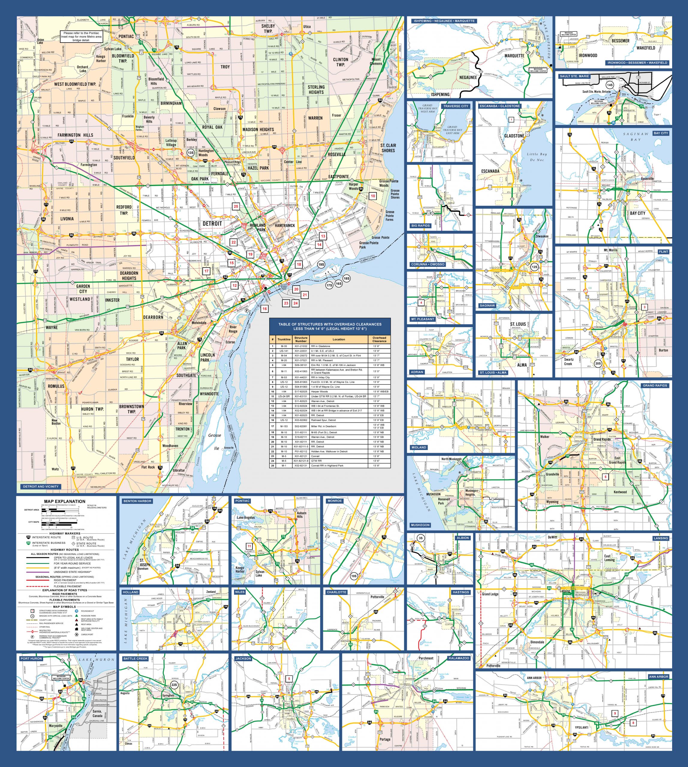 truck weight, map