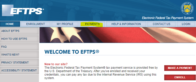 eftps, federal taxes, tax