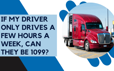 If My Driver Only Drives a Few Hours a Week, Can They Be 1099?