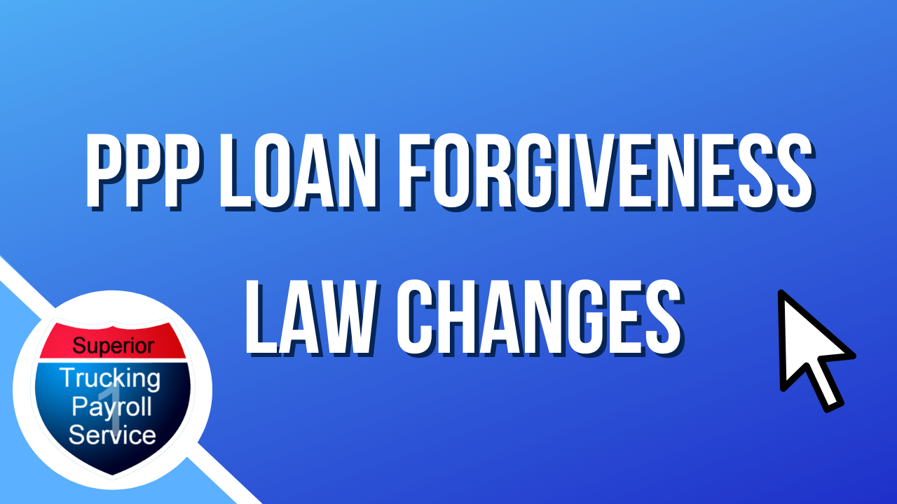 PPP loan forgiveness law changes